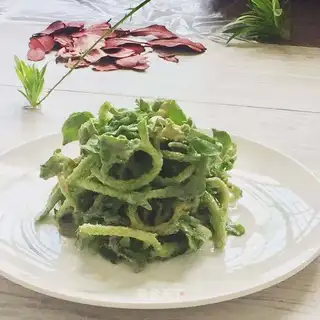Soy sauce with iced grass