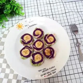 Purple banana rolls