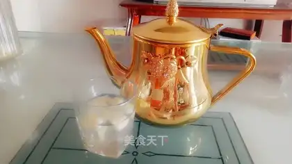 Fresh peach lemon fruit tea