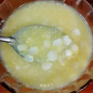 Corn bar, porridge