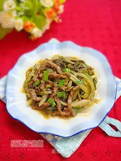 stir-fried beef with pickled cabbage