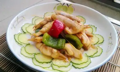 stir-fried razor clams