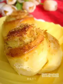 Cheese and pork floss bread