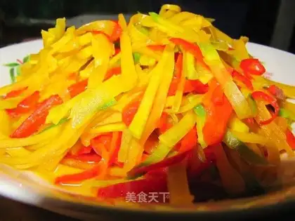 stir-fried pumpkin with pepper