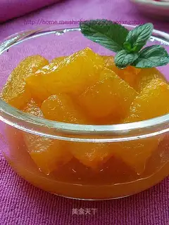 Orange juice melon strips