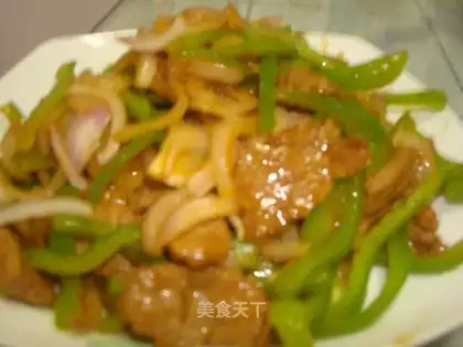 stir-fried beef slices