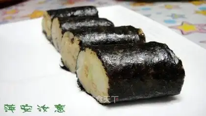 Potato bacon sushi roll