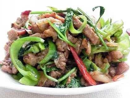 chili fry meat