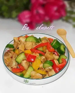 Colorful snail meat