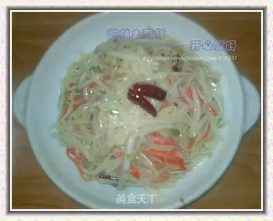 hot and sour potato silk