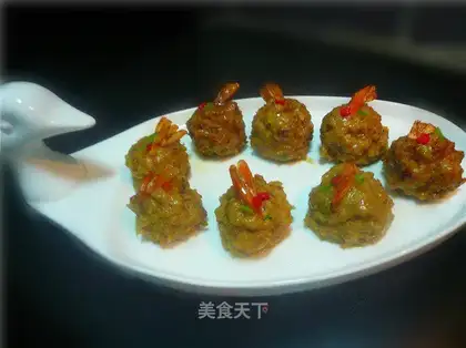 steamed shrimp meatballs