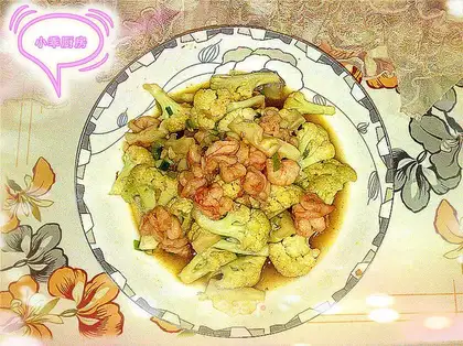 stir-fried cauliflower with shrimp