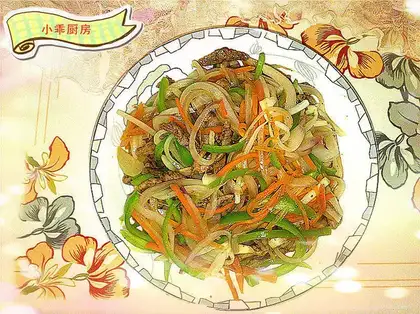 stir-fried shredded pork with onion