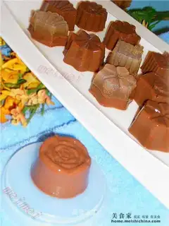 Beautiful green chocolate jelly