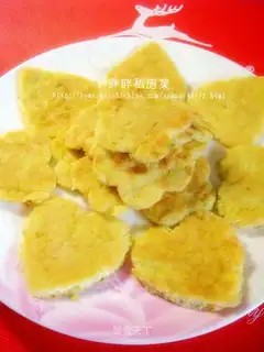 Balsam pear egg cake