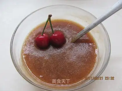 Homemade cherry sauce