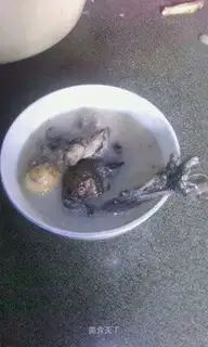 Stewed hen with oysters