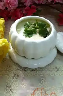 The casserole of fish tofu soup