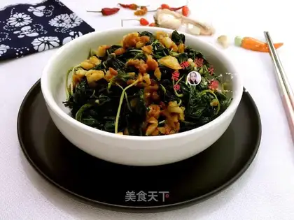 Garlic soy leaves