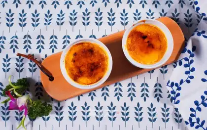 Caramel pumpkin pudding