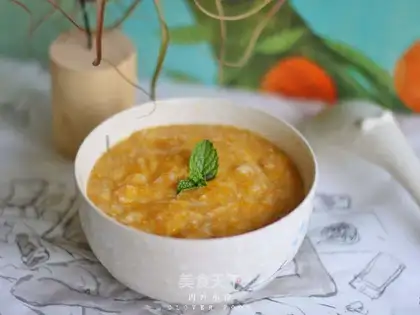 Beef pumpkin porridge