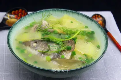 Watermelon fish soup