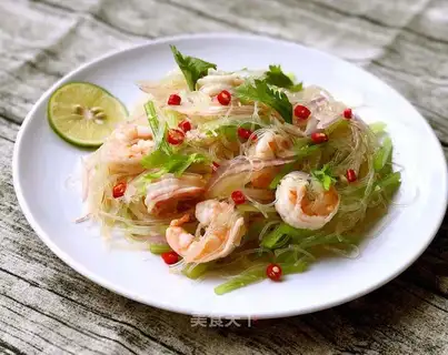 Shrimp fan salad