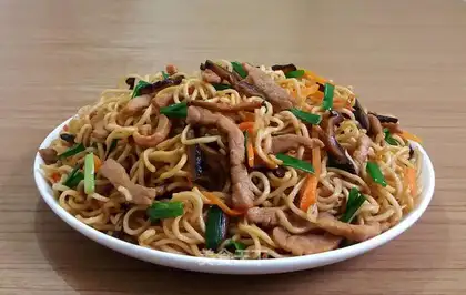Skinny noodles for mushrooms