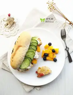 A fragrance chicken burger