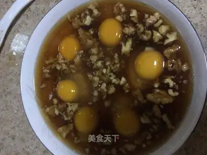 Egg walnut stew