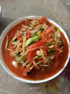 Tomato fried potatoes