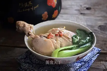 Chicken soup from the western cucumber