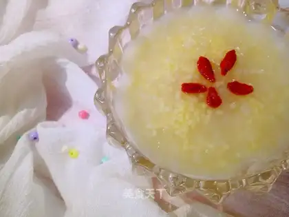 Pear rice porridge