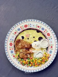 Cartoon children's meals
