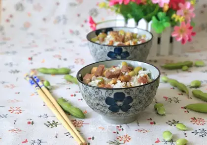 Salted bean rice