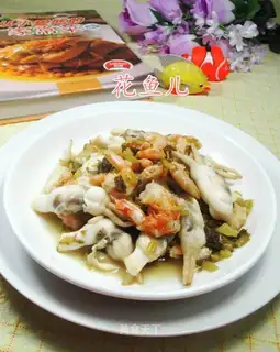 Snow pickles with fried tarts