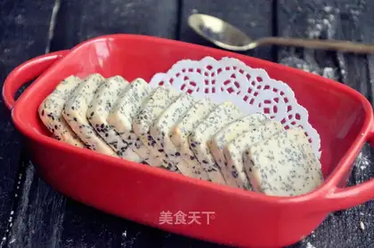 Black sesame cookies