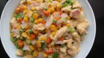 Five-coloured chicken