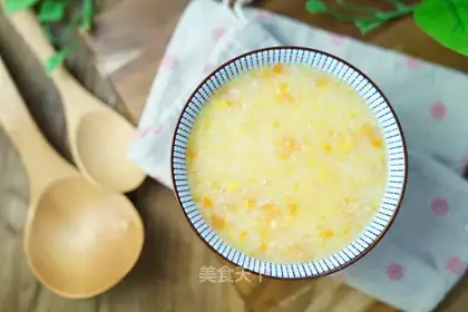 Corn carrot porridge