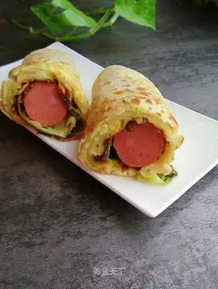 Egg burrito sausage