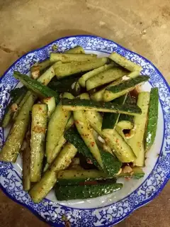 Spicy cucumber bars