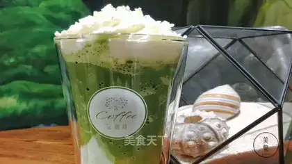 Scrambling tea mousse ice