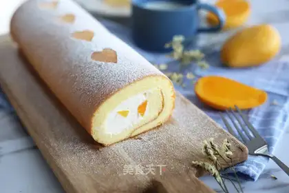 Mango yogurt roll