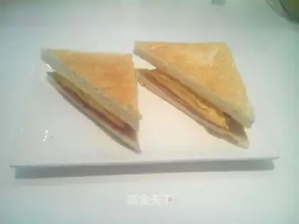 Egg ham toast