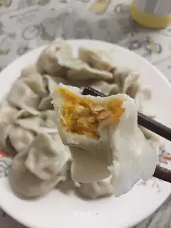 Pumpkin egg dumplings