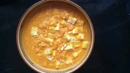 Pumpkin mud, tofu