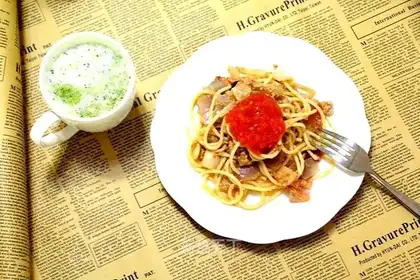 Ketchup pasta
