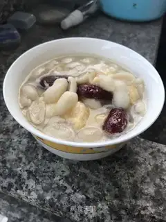 "Red-tree egg peanut soup."
