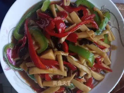 Fish apricot mushroom