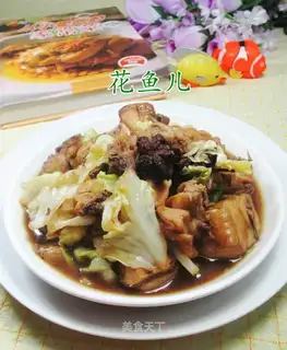Round cabbage fried chicken
